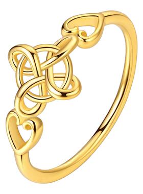 简约铜镀银戒指DIY饰品