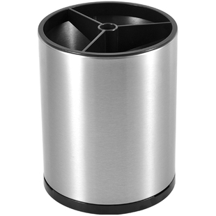 厨房旋转锅铲置物架台面厨具沥水盒家用不锈钢炒菜铲子汤勺收纳桶