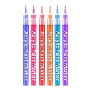 聚册拍立得相纸涂鸦笔专用硬头高光丙烯马克笔美术专用防水速干不透色彩色手绘DIY相片相册笔签名签字笔