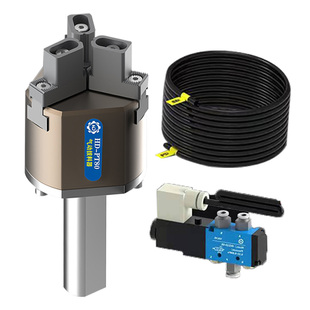 气动拉料器数控车床自动送料器夹具夹料器方柄料夹直柄三爪拔料器