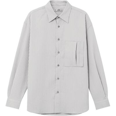 JDV商场同款灰色长袖休闲衬衫