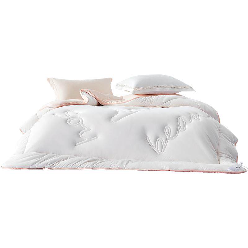 水星家纺A类抗菌大豆纤维被加厚冬被抑菌单双人二合一被被芯