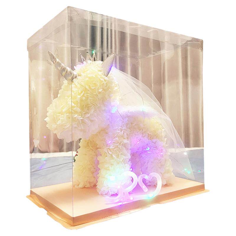 批永生高级玫瑰花小熊独角兽闺蜜女朋友圣诞情人节布置生日礼物