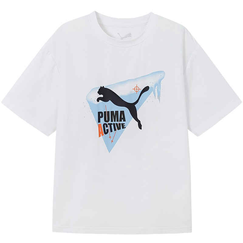 PUMA彪马童装26夏季新款儿童短袖T恤吸湿速干休闲圆领运动上衣