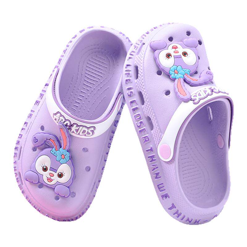 Abckids夏季新款卡通女童洞洞鞋