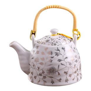 大容量提梁壶陶瓷茶壶家用单壶景德镇青花大号现代简约防爆耐热壶