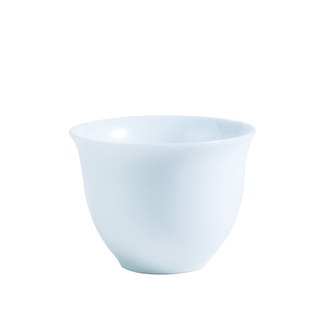 德化白瓷茶杯功夫小茶杯单杯品茗杯茶碗陶瓷茶具白色定制LOGO企业