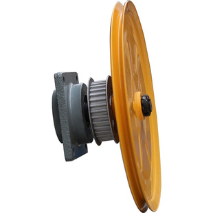 申菱门机皮带轮总成马达传动轮组件同步280黄盘被主动客货梯电梯