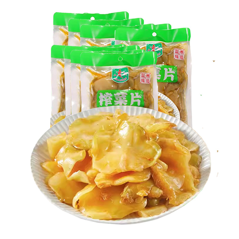 山民榨菜片厚切350g袋爽脆开味腌榨涪陵榨菜下饭开胃咸菜早餐粥