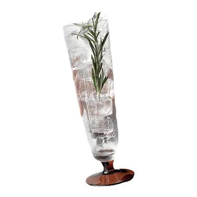 ins琥珀底玻璃高脚杯家用香槟杯