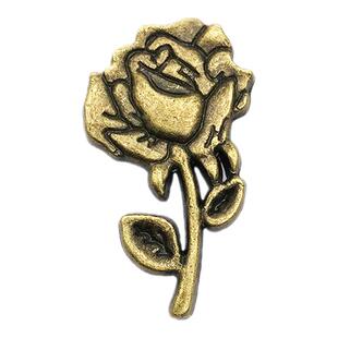 5套复古花样四合扣按扣免缝金属卡通图案面扣下三件633铜子母暗扣