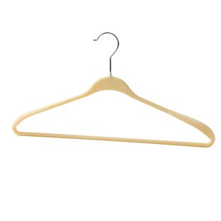 留存道植绒宽肩衣架环保干湿两用防滑轻奢挂大衣毛衣西服