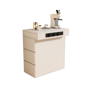 岛台柜单独窄款实木餐边柜餐厅定制小户型靠墙储物柜双面茶水柜