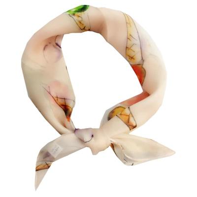 上海故事桑蚕丝脖子小方巾护颈