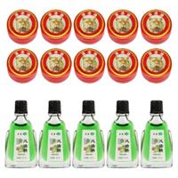 5個(gè)風(fēng)油精+10個(gè)清涼油 木屹辰牌夏季提神醒腦止癢防蚊家用15件套