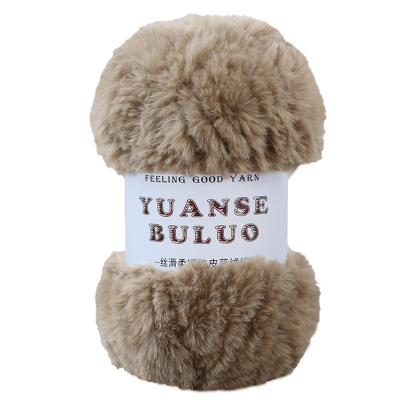 毛绒绒长绒毛线围巾帽子手套