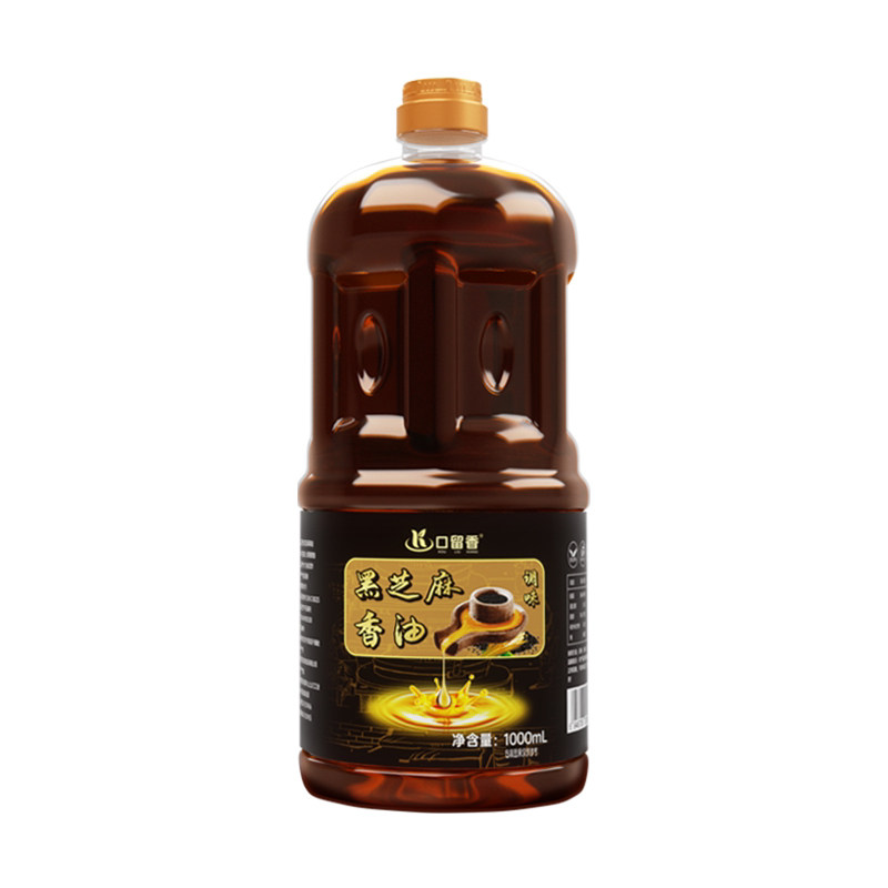 黑芝麻调味香油火锅蘸料增香1L调味油家用食用大瓶芝麻油凉拌瓶装