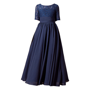 儿童礼服公主裙女童长款钢琴演出服音乐会合唱指挥学生主持晚礼服