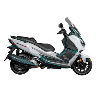 适用三阳九妹Z300 PLUS改装贴纸车贴碳纤维保护贴膜装饰贴花配件