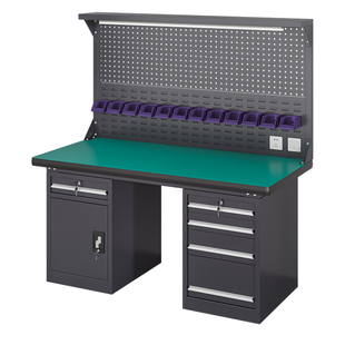 东莞重型工作台操作台多功能维修台钳工台车间防静电工作台电工桌