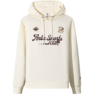 安踏连帽卫衣女2026春夏季加绒帽衫宽松长袖运动上衣162548705N