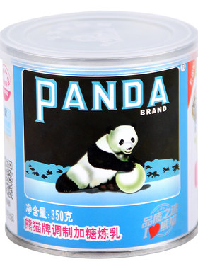 熊猫牌熊猫炼乳炼奶350g涂抹面包吐司奶茶咖啡伴侣刨冰蛋糕批发
