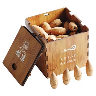 天然沉香高端倒流香檀香家用室内桂花檀香香薰纯手工倒流香香粒