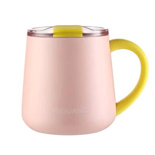 富光保温马克杯办公杯子带盖子女生咖啡杯316L不锈钢水杯男士茶杯