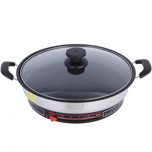 好女婿电饼铛家用不锈钢无涂层多功能电煎锅煎包烙饼不粘锅单面锅