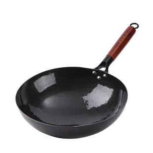 正宗章丘手工铁锅官方旗舰店正品不粘锅家用炒锅手工锻打古法黑锅