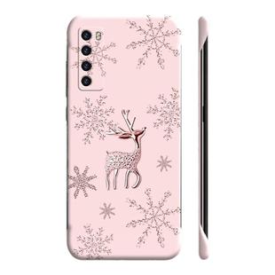 麋鹿适用华为nova7手机壳7pro无边框6se磨砂5ipro超薄4e散热3i少女麦芒9新款5z半包5t防摔5g保护套7i外壳卡通