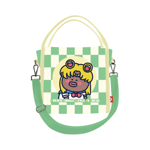 完美款款下里巴熊插画师联名手绘可爱熊熊休闲便携手提斜挎小方包