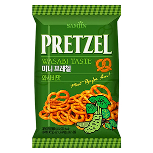 韩国进口三进饼干圈SAMJIN芥末芝士味香脆酥性休闲下午茶小吃零食