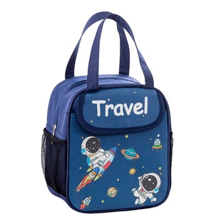 可爱小学生专用饭盒袋子手提包卡通儿童饭兜大容量防水午餐便当包