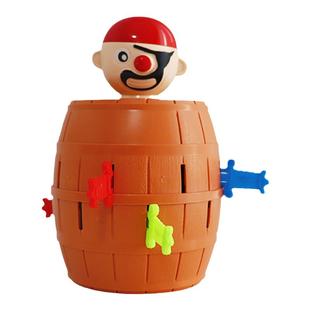 海盗桶叔叔插剑木桶搞怪整蛊抽签课堂游戏亲子互动桌面玩具幼儿园