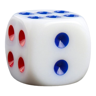 亚克力骰子实心塞子玩具筛子粒教具大号14麻将机色子酒吧KTV专用