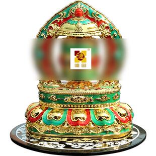 德田车载太阳能合金轮汽车摆件自动旋转车内中控仪表台平安筒饰品