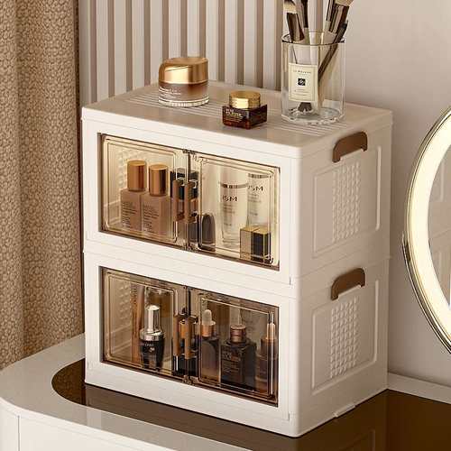 桌面收纳盒柜学生宿舍书桌抽屉式化妆品杂物物箱储整理置物架文件