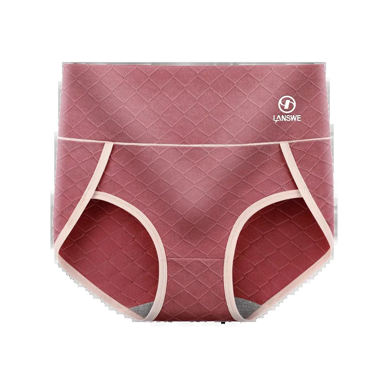 浪莎官方正品高腰纯棉内裤女提臀收腹100%全棉抗菌底裆三角短裤头
