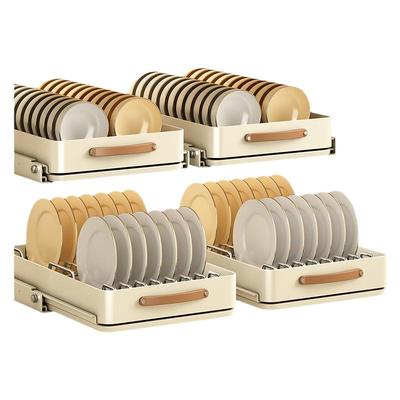 橱柜皮拉手碗碟架拉篮