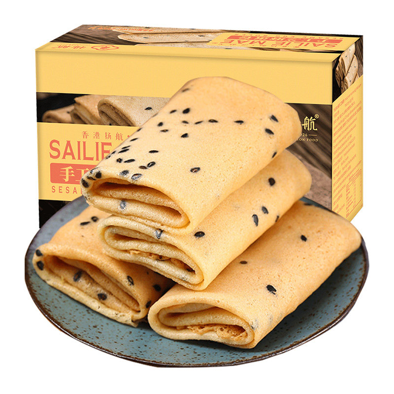 扬航手工芝麻鸡蛋卷老字号蛋糕点心特产小吃休闲零食儿童孕妇