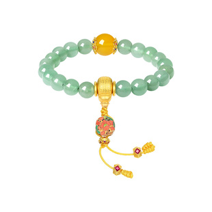 周大生转珠阁玉髓手链手串新中式国风轻奢高级感送女友生日礼物