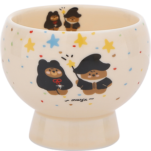 陶瓷手握杯可爱精致小高脚杯超级可爱的杯子酸奶水果燕麦杯高颜值