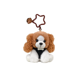 摇尾巴警犬包挂件德牧史宾格拉布拉多毛绒玩偶公仔钥匙扣警网优选