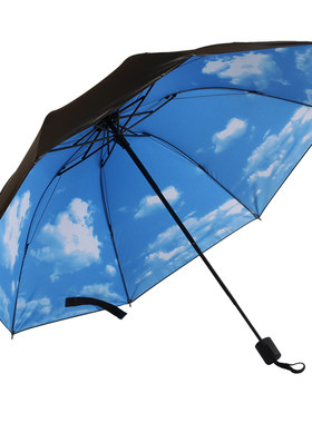 太阳伞防晒折叠小清新晴雨两用