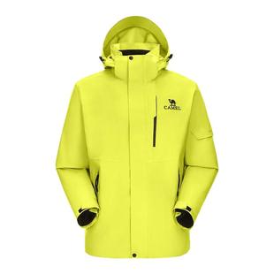 【清仓】骆驼户外冲锋衣男女外套三合一可拆卸两件防风防暴雨外套