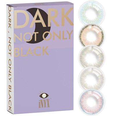 iNYX小银盒深瞳美瞳半年抛1片彩色隐形近视眼镜女大直径盖娅褐粽