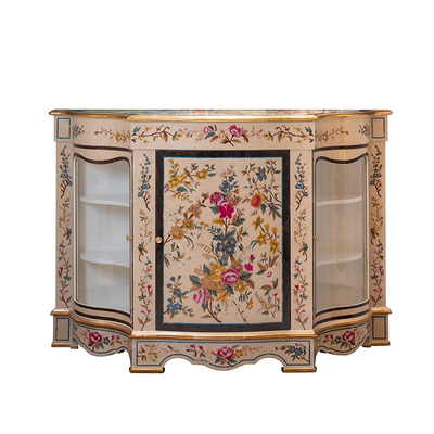 茱莉安法式餐边柜贝壳拼花玄关柜