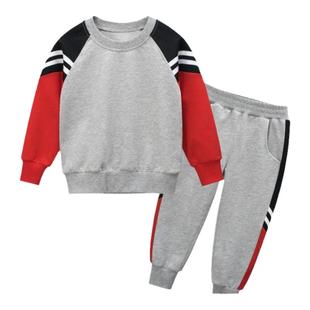 27kids品牌纯棉童装春秋整套儿童套装男童运动服卫衣休闲裤春装