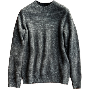 穿的是设计感！小众肌理夹花~暖意融融 羊绒羊毛微阔圆领羊绒衫